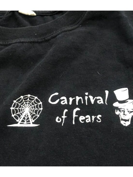 Vtg Vintage Carnival of Fears Lombard Jaycees Haunted House Mens 2XL T Shirt - Picture 3 of 7